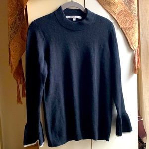 Veronica Beard Black Cashmere crew neck sweater.